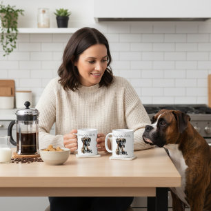 Niedlich Browns Boxer Tasse PERSONALISIEREN