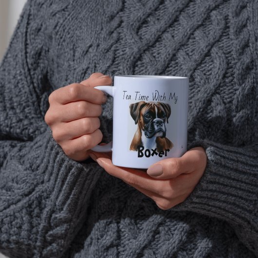 Niedlich Browns Tea Time mit meinem Boxer Kaffeetasse