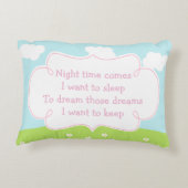 Niedlich Brünett unsere kleine Prinzessin Dekokissen (Rückseite)