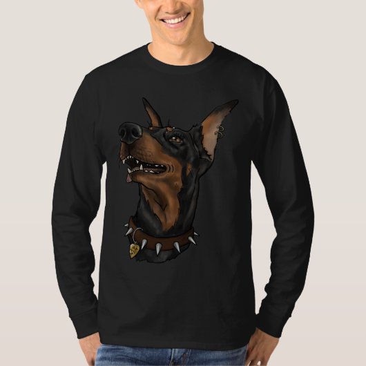 Niedlich Brutal Doberman T-Shirt (Vorderseite)