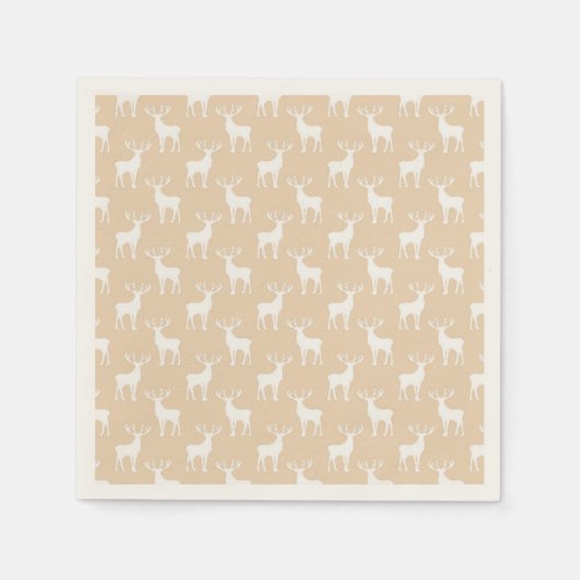 Niedlich Buck Deer Pattern Serviette (Vorderseite)