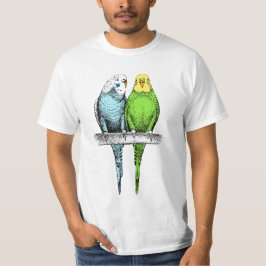 Niedlich Budgerigar Couple Budgies T-Shirt
