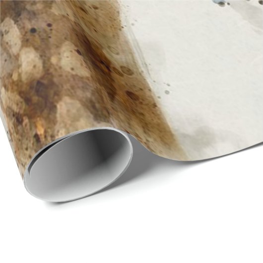 Niedlich Budgie Bird | Geschenk für Papagei Lover Geschenkpapier (Rolleneckpunkt)