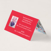 Niedlich Budgie frohe Weihnachten von uns Alle Car (Rückseite)