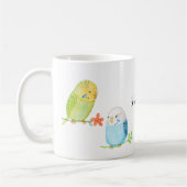 Niedlich Budgies Parakeet Bird Lover individuelle Kaffeetasse (Links)