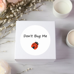 Niedlich Bug mir keine Lady Bug Color Runder Aufkleber