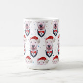 Niedlich Bull Terrier Dog Weihnachtsmuster Kaffeetasse (Mittel)