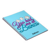 Niedlich Bunco Game Night Blue Personalisiert Notizblock (Rechte Seite)