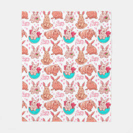 Niedlich Bunnies Fleece Blanket