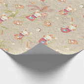Niedlich Bunnies Geschenkpapier (Ecke)