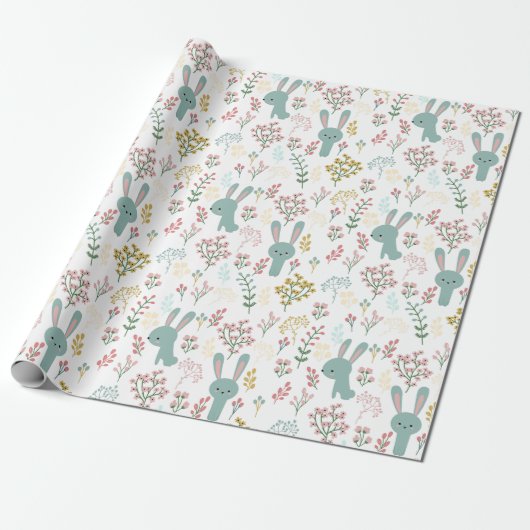 Niedlich Bunnies Geschenkpapier (Ungerollt)