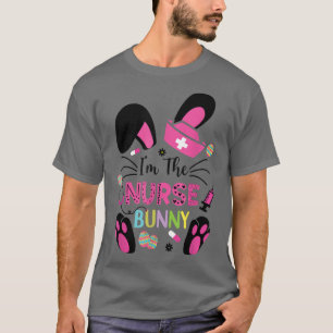 Niedlich Bunnies Ostern Ich bin die Krankenschwest T-Shirt