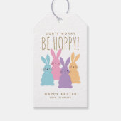 Niedlich Bunnies Ostern Personalisiert Geschenkanhänger (Vorderseite)