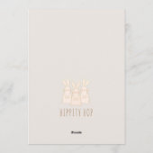 Niedlich Bunnies Personalisiertes Ostern Feiertagskarte (Rückseite)