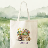 Niedlich Bunnies Personalisiertes Ostern Tragetasche