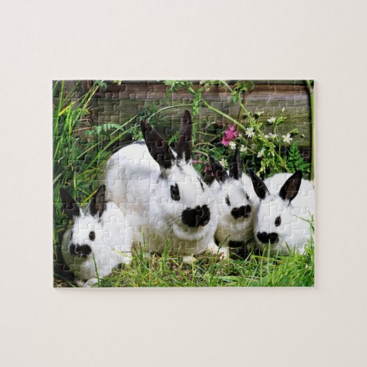 Niedlich Bunnies Puzzle (Horizontal)
