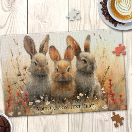 Niedlich Bunnies Tierlandpuzzle Puzzle