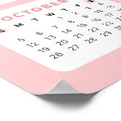 Niedlich Bunny 2025 Kalenderposter Poster (Ecke)