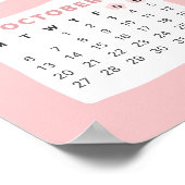 Niedlich Bunny 2025 Kalenderposter Poster (Ecke)