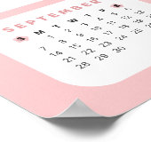 Niedlich Bunny 2025 Kalenderposter Poster (Ecke)