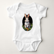 Niedlich Bunny Baby Jersey Bodysuit