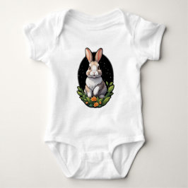 Niedlich Bunny Baby Jersey Bodysuit Baby Strampler