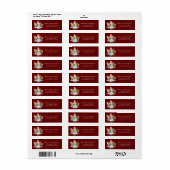 Niedlich Bunny Baby Shower Burgundy (Vorne)