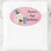 Niedlich Bunny Birthday Stickers (Tasche)