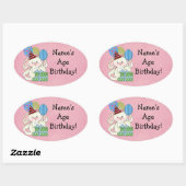 Niedlich Bunny Birthday Stickers (Blatt)