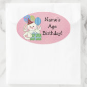 Niedlich Bunny Birthday Stickers (Tasche)