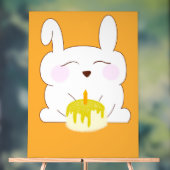 Niedlich Bunny Birthday Themed Poster (Neutral)