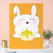 Niedlich Bunny Birthday Themed Poster (Hochzeit)