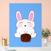 Niedlich Bunny Birthday Themed Poster (Hochzeit)