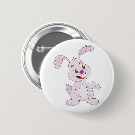 Niedlich Bunny Button (Vorne & Hinten)