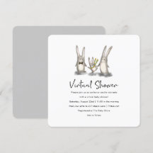 Niedlich Bunny Family Virtual Baby Dusche