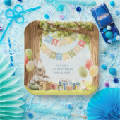 Niedlich Bunny First Geburtstag Pappteller (Party)