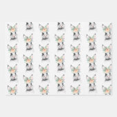 Niedlich Bunny Floral Geschenkpapier Set (Vorderseite)