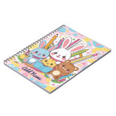 Niedlich Bunny & Friends Notebook - Editierbarer N Notizblock (Linke Seite)