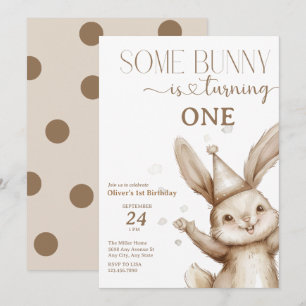 Niedlich Bunny Geburtstag Einladung