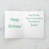 Niedlich Bunny Geburtstag Karte (Innenseite)