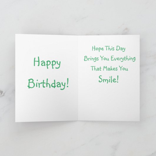 Niedlich Bunny Geburtstag Karte (Innenseite)