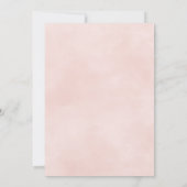 Niedlich Bunny Girl Baby Dusche Einladung (Rückseite)