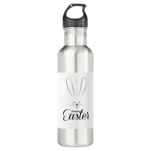NIEDLICH BUNNY HAPPY EASTER HOLIDAY PARTY Trendy Edelstahlflasche (Vorderseite)