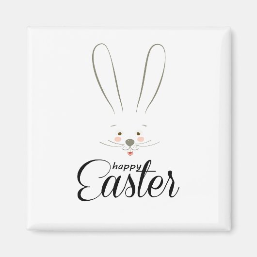 NIEDLICH BUNNY HAPPY EASTER HOLIDAY PARTY Trendy Magnet (Vorne)
