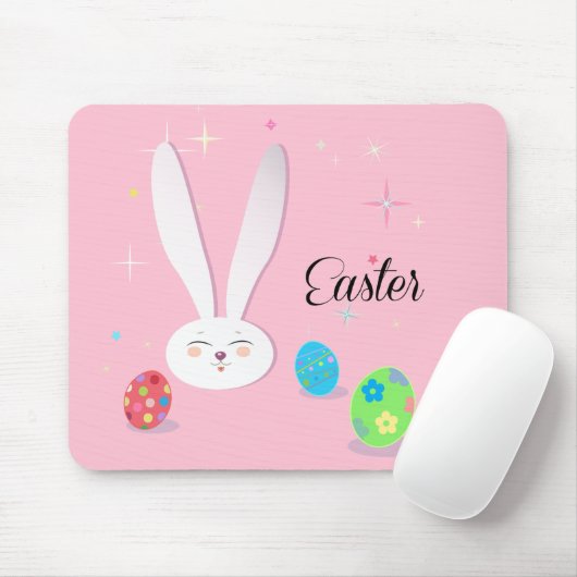 NIEDLICH BUNNY HAPPY EASTER HOLIDAY PARTY Trendy Mousepad (Mit Mouse)