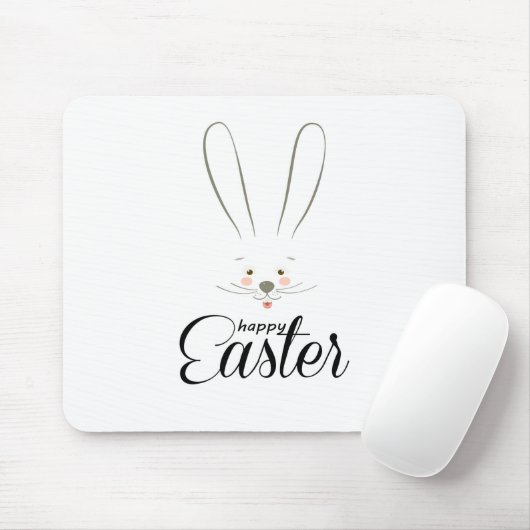 NIEDLICH BUNNY HAPPY EASTER HOLIDAY PARTY Trendy Mousepad (Mit Mouse)