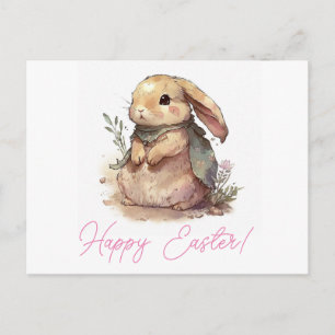 Niedlich Bunny Happy Osterpost Postkarte