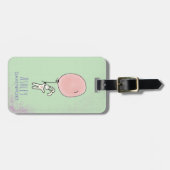 Niedlich Bunny Holding a Balloon Gepäckanhänger (Vorderseite horizontal)