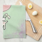 Niedlich Bunny Holding a Balloon Handtuch (Viertel Falte)