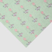 Niedlich Bunny Holding a Balloon Happy Birthday Seidenpapier (Ausschnitt)